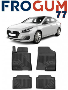 Hyundai I30 II Din 02.2012 - 06.2017, Combi , Set Covorase Auto Tip Tavita Premium 3D, din cauciuc accesorii pentru autoturismul tau - masina v166483