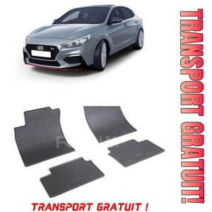 Hyundai I30 III, Coupe, fabricat din 02.2017 - Prezent, set covorase auto dedicate, din cauciuc 100% Premium - Transport Gratuit