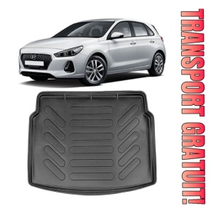 Hyundai I30 III (Cu Podea Inalta) 2016-2025 Tavita cauciuc pentru protectie portbagaj dedicata pentru Hyundai I30 Transport Gratuit