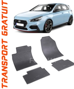 Hyundai I30 III, Hatchback, fabricat din 02.2017 - Prezent, set covorase auto dedicate, din cauciuc 100% Premium accesorii pentru autoturismul tau - masina v155703