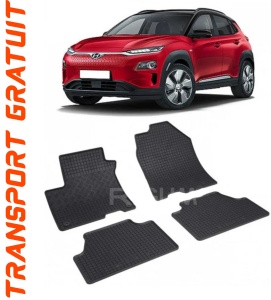 Hyundai Kona Electric, Suv, fabricat din 08.2018 - Prezent, InclusIV Facelift, set covorase auto dedicate, din cauciuc 100% Premium accesorii pentru autoturismul tau - masina v153633