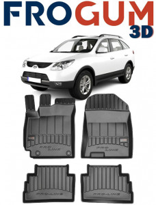 Hyundai Kona, Suv, Din 11.2017 - Prezent, InclusIV Facelift , Set Covorase Auto Tip Tavita Premium 3D, din cauciuc accesorii pentru autoturismul tau - masina v172842