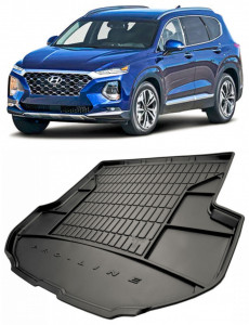 Hyundai Santa Fe IV Suv din 08.2018 - 2020, Tavita Pentru Portbagaj Lux Premium Dedicata, 5 Locuri *4 accesorii pentru autoturismul tau - masina v185586