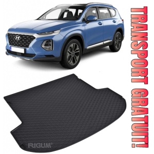 Hyundai Santa Tavita pentru portbagaj din cauciuc, compatibila Hyundai Santa Fe IV fabricatie 08.2018 - 2020, caroserie suv, 5 locuri
