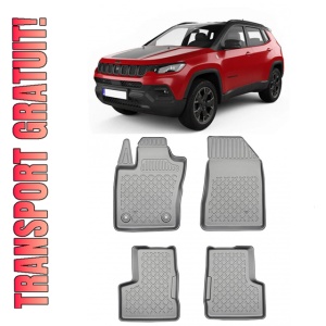 Jeep Compass Facelift Plug-In Hybrid Din 2021 - Prezent, Suv , Set Covorase Auto Tip Tavita Premium 3D, din cauciuc