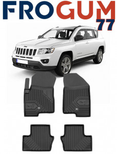Jeep Compass I Din 07.2007 - 07.2017, Suv , Set Covorase Auto Tip Tavita Premium 3D, din cauciuc accesorii pentru autoturismul tau - masina v169414