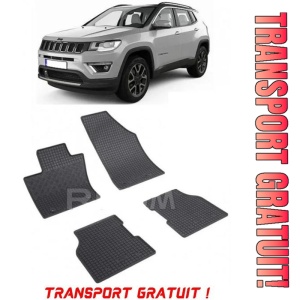 Jeep Compass II, Suv, fabricat din 08.2017 - Prezent, set covorase auto dedicate, din cauciuc 100% Premium - Transport Gratuit