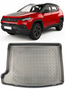 Jeep Compass Tavita pentru portbagaj compatibila Jeep Compass Plug-in Hybrid fabricatie 2021 - prezent, caroserie suv, portbagaj superior, podea variabila in pozitie superioara accesorii pentru autoturismul tau - masina v110459