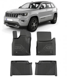 Jeep Grand Cherokee IV Din 10.2010 - Prezent, Suv , Set Covorase Auto Tip Tavita Premium 3D, din cauciuc accesorii pentru autoturismul tau - masina v169122