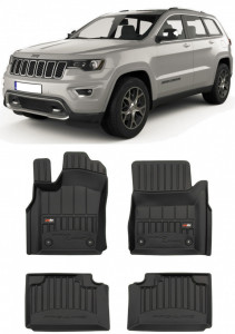 Jeep Grand Cherokee IV, Suv, Din 10.2010 - Prezent , Set Covorase Auto Tip Tavita Premium 3D, din cauciuc accesorii pentru autoturismul tau - masina v170323