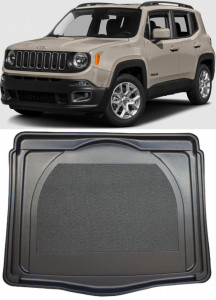Jeep Renegade Suv din 09.2014 - 06.2018, Tavita Pentru Portbagaj Lux Premium Dedicata, Portbagaj Inferior *3 accesorii pentru autoturismul tau - masina v198893