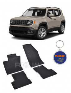 Jeep Renegade, Suv, fabricat din 09.2014 - 06.2018, set covorase auto dedicate, din cauciuc 100% Premium accesorii pentru autoturismul tau - masina v159534