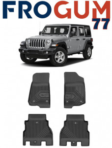 Jeep Wrangler Din 11.2017 - Prezent, Suv , Set Covorase Auto Tip Tavita Premium 3D, din cauciuc accesorii pentru autoturismul tau - masina v168826