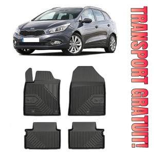 Kia Ceed III Din 09.2018 - Prezent, Combi , Set Covorase Auto Tip Tavita Premium 3D, din cauciuc