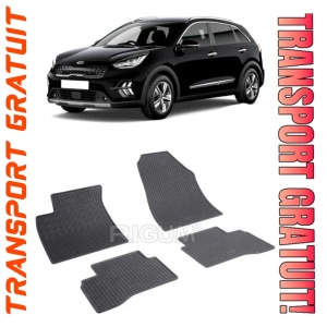 Kia Niro PhEV, Suv, fabricat din 08.2016 - Prezent, set covorase auto dedicate, din cauciuc 100% Premium