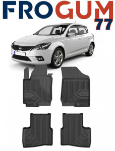 Kia Pro Ceed Din 2007 - 04.2012, Hatchback , Set Covorase Auto Tip Tavita Premium 3D, din cauciuc accesorii pentru autoturismul tau - masina v167552