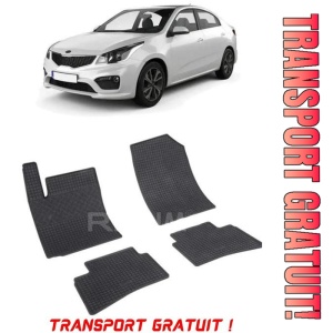 Kia Rio IV, Hatchback, fabricat din 02.2017 - Prezent, set covorase auto dedicate, din cauciuc 100% Premium - Transport Gratuit