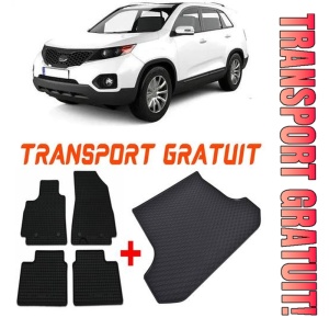 Kia Sorento II din 2009 - 01.2015 Suv 5 Locuri *1, Set Covorase + tavita portbagaj auto