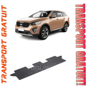 Kia Sorento III, Suv, fabricat din 02.2015 - 07.2020, Rand 3, set covorase auto dedicate, din cauciuc 100% Premium