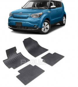 Kia Soul II, Hatchback, fabricat din 03.2014 - 03.2019, set covorase auto dedicate, din cauciuc 100% Premium accesorii pentru autoturismul tau - masina v160933