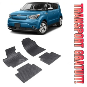 Kia Soul II, Hatchback, fabricat din 03.2014 - 03.2019, set covorase auto dedicate, din cauciuc 100% Premium