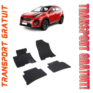Kia Sportage IV, Suv, fabricat din 01.2016 - Prezent, set covorase auto dedicate, din cauciuc 100% Premium