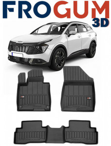 Kia Sportage V Din 2022 - Prezent, Suv , Set Covorase Auto Tip Tavita Premium 3D, din cauciuc accesorii pentru autoturismul tau - masina v164780