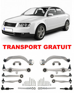 Kit complet de brate suspensie fata, compatibil cu Audi A4 B6 sedan fabricat intre anii 2001-2004