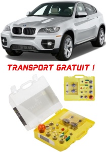 Kit trusa Set becuri H7 compatibila cu Bmw E72 din 2008 - 2014 , bec far, semnalizare , pozitie, iluminare numar, frana, plafoniera, stop frana