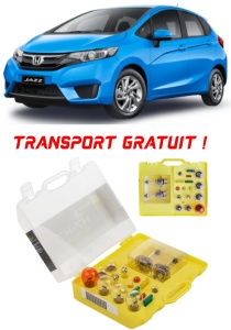 Kit trusa Set becuri H7 compatibila cu Honda Jazz din 2013 - 2020 , bec far, semnalizare , pozitie, iluminare numar, frana, plafoniera, stop frana