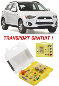 Kit trusa Set becuri H7 compatibila cu Mitsubishi ASX din 2010 - 2022 , bec far, semnalizare , pozitie, iluminare numar, frana, plafoniera, stop frana