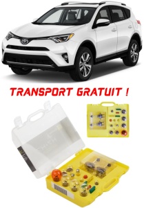 Kit trusa Set becuri H7 compatibila cu Toyota RAV4 din 2012 - 2018 , bec far, semnalizare , pozitie, iluminare numar, frana, plafoniera, stop frana