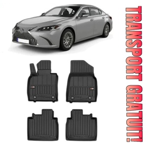 Lexus Es Din 2018 - Prezent, Sedan , Set Covorase Auto Tip Tavita Premium 3D, din cauciuc