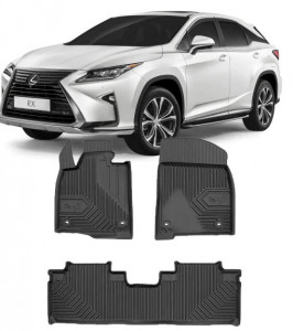 Lexus Rx Al20 Din 2009 - 10.2015, Suv, 450H , Set Covorase Auto Tip Tavita Premium 3D, din cauciuc accesorii pentru autoturismul tau - masina v161772