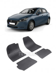 Mazda 2 I, Hatchback, fabricat din 2002 - 08.2007, set covorase auto dedicate, din cauciuc 100% Premium accesorii pentru autoturismul tau - masina v157445