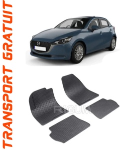Mazda 2 I, Hatchback, fabricat din 2002 - 08.2007, set covorase auto dedicate, din cauciuc 100% Premium accesorii pentru autoturismul tau - masina v157444