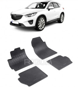 Mazda 2 II, Hatchback, fabricat din 09.2007 - 01.2015, set covorase auto dedicate, din cauciuc 100% Premium accesorii pentru autoturismul tau - masina v157570