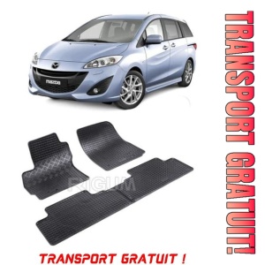 Mazda 5 II, Van, fabricat din 10.2010 - 2015, 5 Locuri, set covorase auto dedicate, din cauciuc 100% Premium - Transport Gratuit