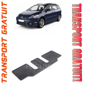 Mazda 5 II, Van, fabricat din 10.2010 - 2015, set covorase auto dedicate, din cauciuc 100% Premium