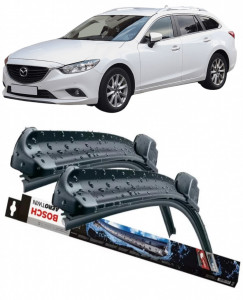 Mazda 6 Estate Set 2 stergatoare parbriz Bosch Aerotwin 600/475mm compatibile cu Mazda 6 Estate (GJ, GL) (2012-2020) (60 cm / 45 cm) accesorii pentru autoturismul tau - masina v118436