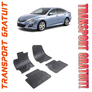 Mazda 6 II, Hatchback, fabricat din 2008 - 12.2012, set covorase auto dedicate, din cauciuc 100% Premium