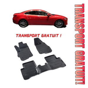 Mazda 6 III 2012-2016 Set 4 covorase auto din cauciuc tip tavita premium line 3D - Transport Gratuit!