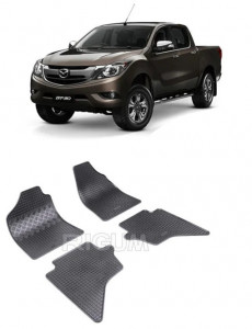 Mazda Bt-50, Pick-Up, fabricat din 2007 - Prezent, set covorase auto dedicate, din cauciuc 100% Premium accesorii pentru autoturismul tau - masina v158699