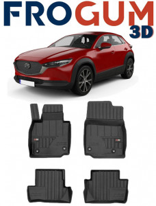 Mazda CX-30 Din 08.2019 - Prezent, Suv , Set Covorase Auto Tip Tavita Premium 3D, din cauciuc accesorii pentru autoturismul tau - masina v163180