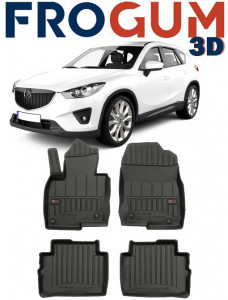 Mazda CX-5 II, Suv, Din 07.2017 - Prezent , Set Covorase Auto Tip Tavita Premium 3D, din cauciuc accesorii pentru autoturismul tau - masina v169889