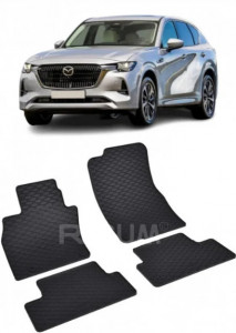 Mazda CX-60 PhEV fabricat din 08.2022 - Prezent, Suv, set covorase auto dedicate, din cauciuc 100% Premium accesorii pentru autoturismul tau - masina v149727
