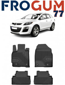 Mazda CX-7 Din 07.2007 - 08.2012, Suv, Nu Corespunde Pentru 4X4 , Set Covorase Auto Tip Tavita Premium 3D, din cauciuc accesorii pentru autoturismul tau - masina v166197