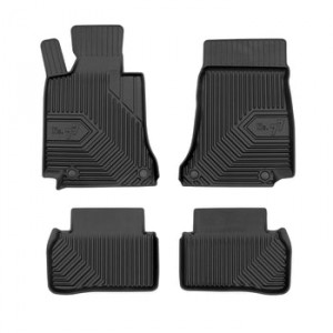 Mercedes C-Class W205 Din 03.2014 - 11.2020, Sedan , Set Covorase Auto Tip Tavita Premium 3D, din cauciuc accesorii pentru autoturismul tau - masina v168186