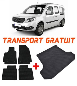 Mercedes Citan Van din 10.2012 - Prezent, Set Covorase + tavita portbagaj auto 5 Locuri *1 accesorii pentru autoturismul tau - masina v224