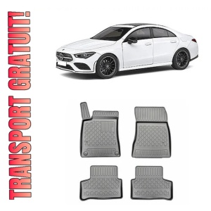 Mercedes Cla II, Coupe, Din 05.2019 - Prezent , Set Covorase Auto Tip Tavita Premium 3D, din cauciuc